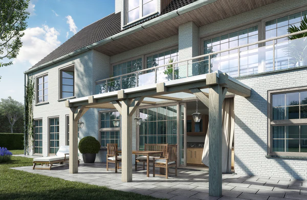 Pergola bois - KoHm menuiserie Structure en bois écologique pour pergola
